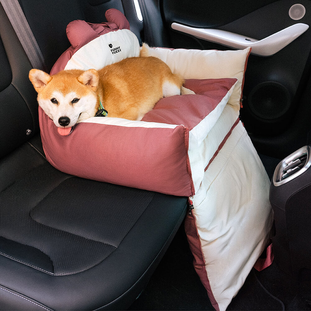 Cama Grande Divertida de Cães para Assento de Carro para uma Viagem Segura da Série Zootopia