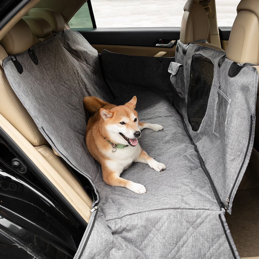 Cobertura de Assento de Carro para Cães em Tecido Catiônico Oxford à Prova d'água Resistente a Arranhões