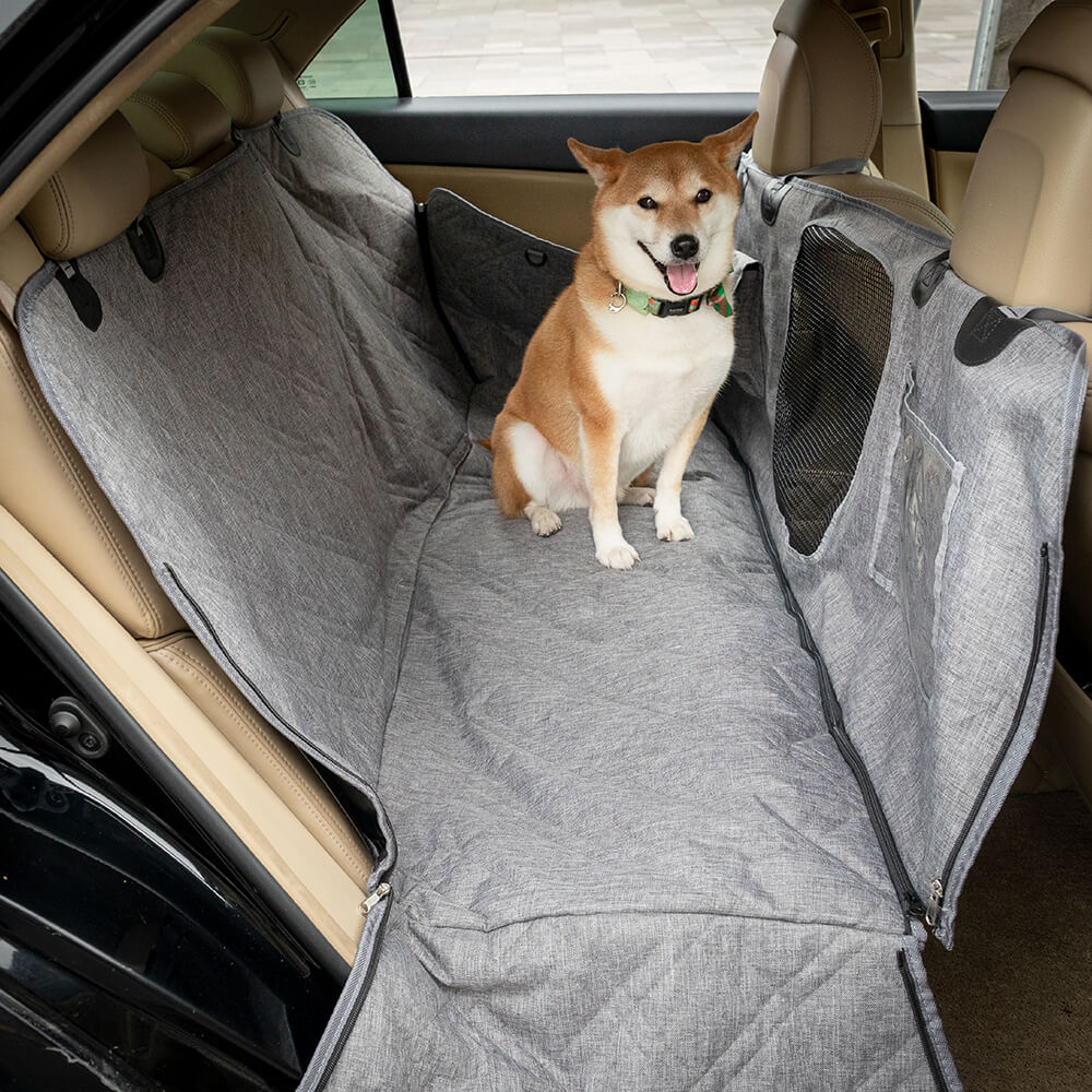 Cobertura de Assento de Carro para Cães em Tecido Catiônico Oxford à Prova d'água Resistente a Arranhões