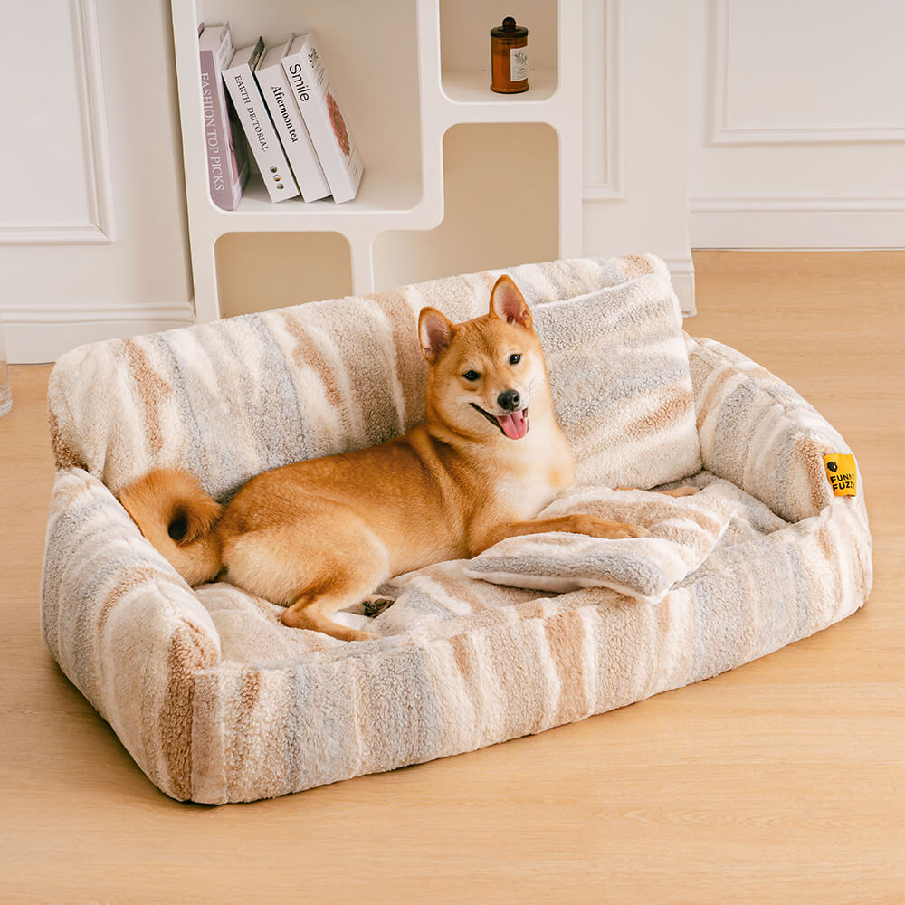 Sofá-cama nórdico fofo extra grande e aconchegante para cães e gatos