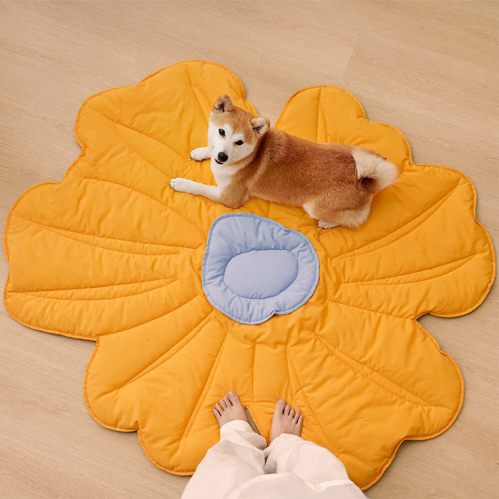 Cobertor para Cachorro ou Tapete para Pessoas Super Grande em Forma de Flor