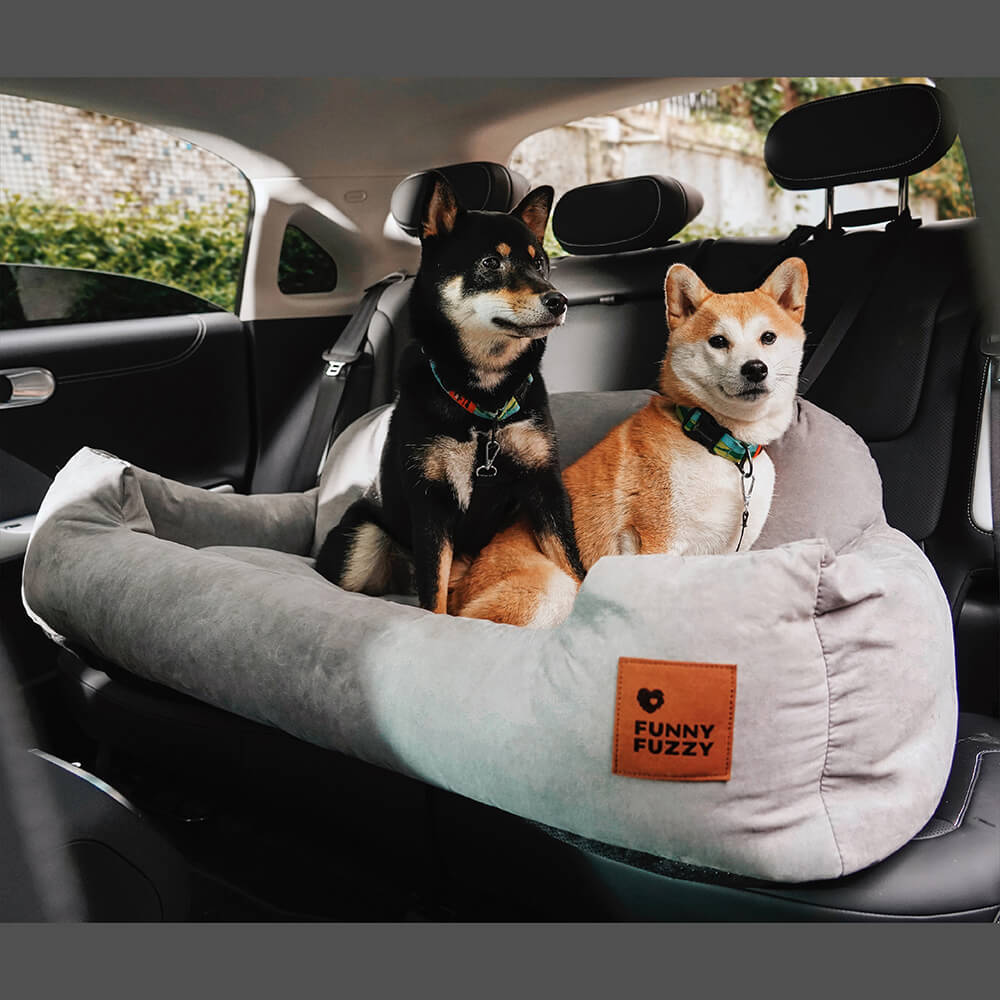 Cama para Assento Traseiro de Carro para Cães Médios e Grandes para viagens seguras