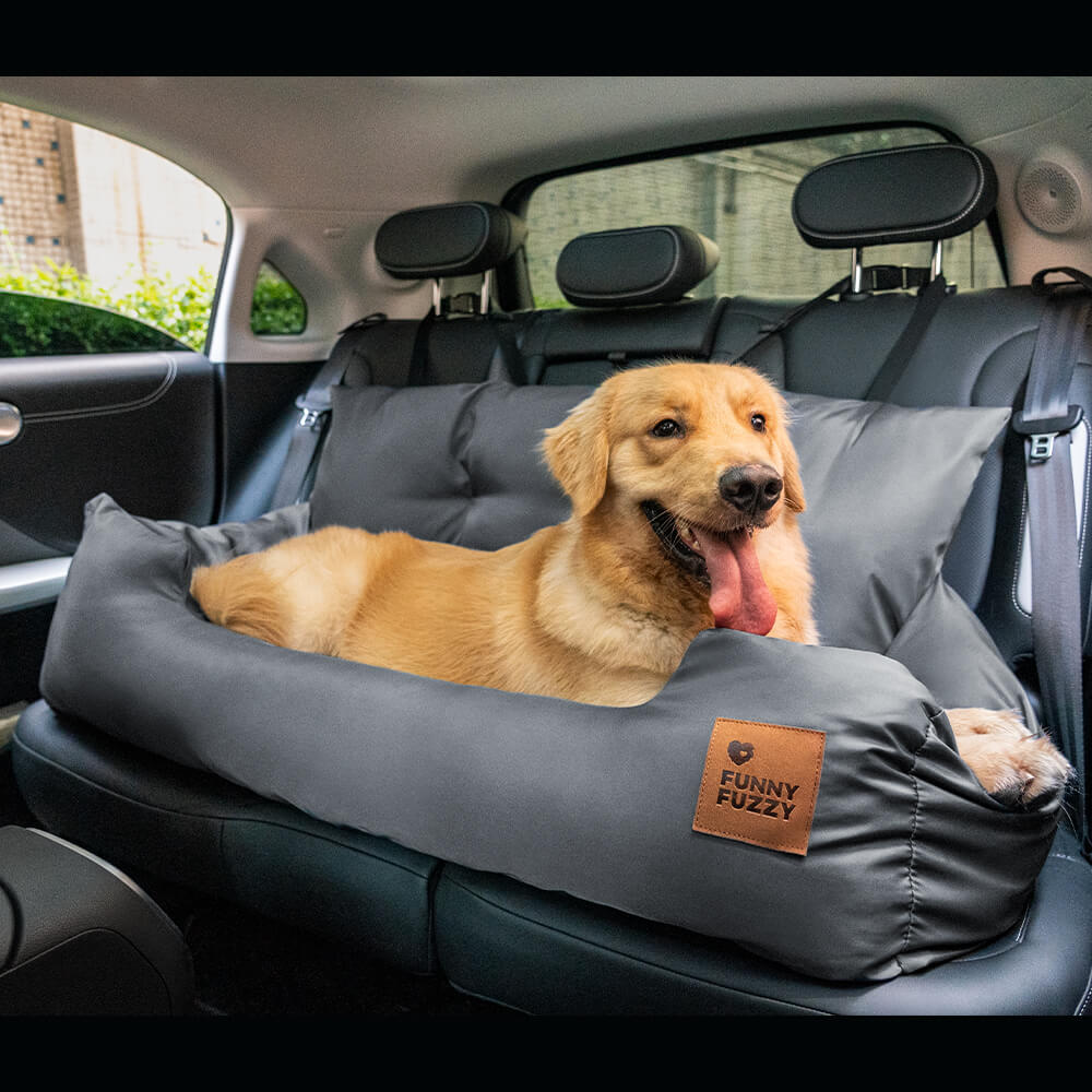 Cama para Assento Traseiro de Carro para Cães Médios e Grandes para viagens seguras