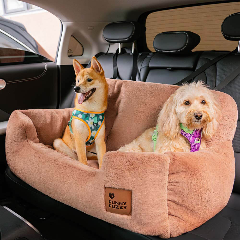 Cama para Assento Traseiro de Carro para Cães Médios e Grandes para viagens seguras