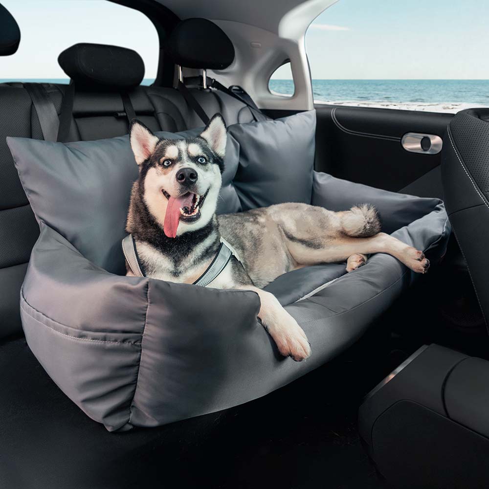 Cama para Assento Traseiro do Carro de Segurança Impermeável e Reforçada para cachorros médios e grandes para viagem