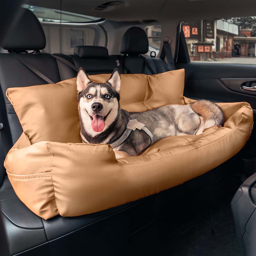 Cama para Assento Traseiro do Carro de Segurança Impermeável e Reforçada para cachorros médios e grandes para viagem