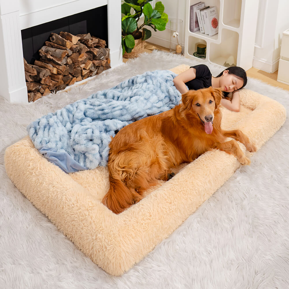 Cama Ortopédica Aconchegante Extra Grande de Felpa Definitiva Sono Profundo Cama para Cachorros