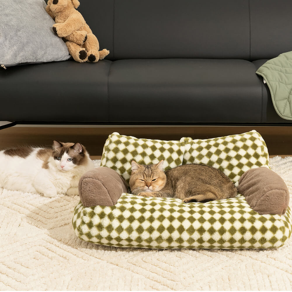 Sofá-cama Vintage Diamante de Lazer para Cães e Gatos