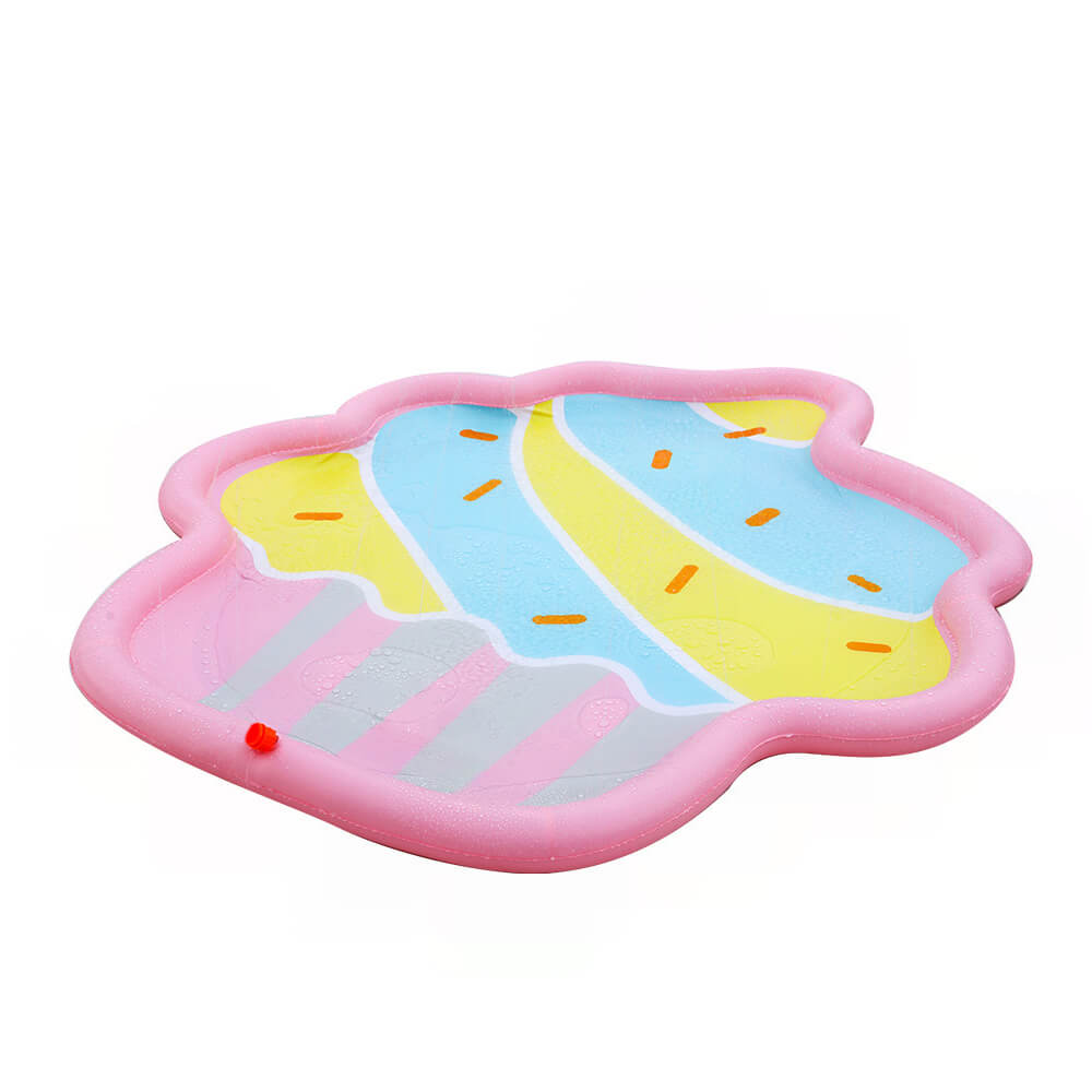 Sorvete infantil Splash Play Mat Dog Sprinkler Pad