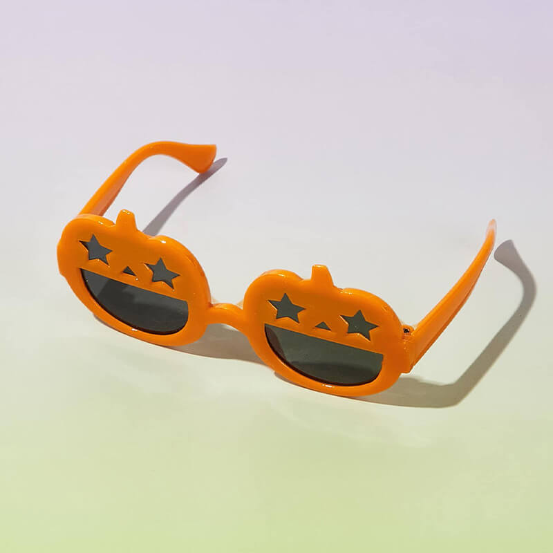 Óculos de proteção para cães de abóbora da moda com decoração de Halloween