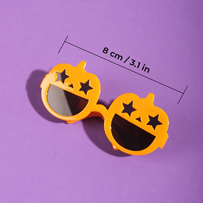 Óculos de proteção para cães de abóbora da moda com decoração de Halloween