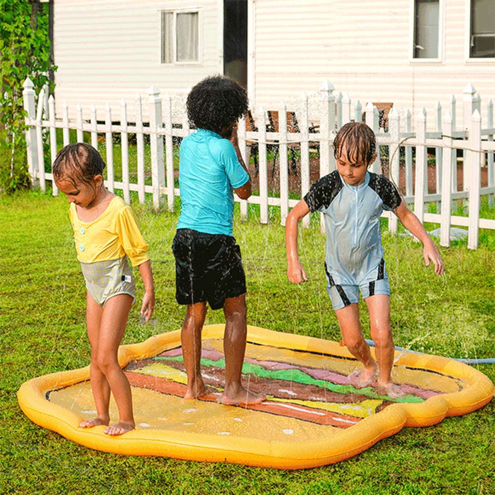 Sorvete infantil Splash Play Mat Dog Sprinkler Pad