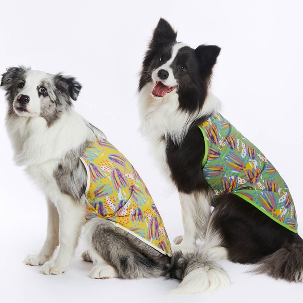 Roupas para animais de estimação estilo havaiano colete para cachorro