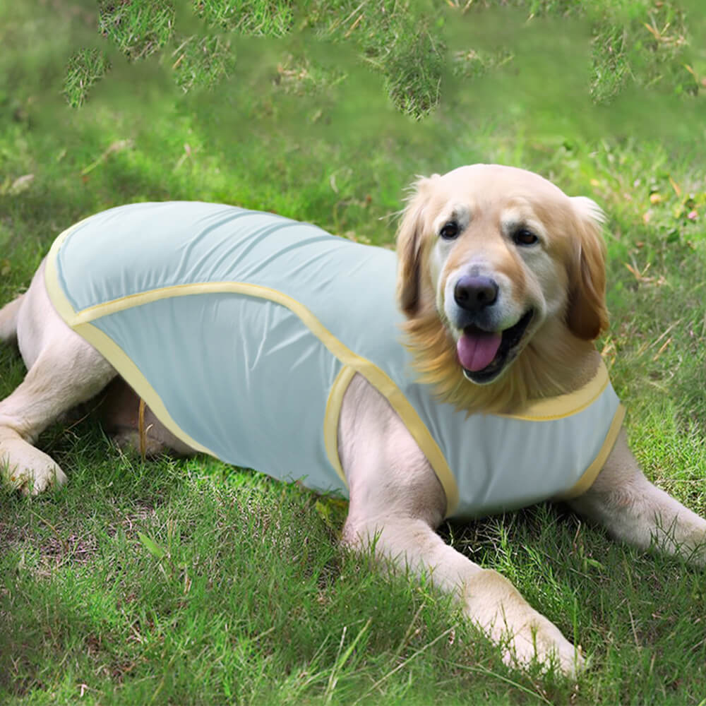 Roupas para cães com resfriamento de seda gelada Colete para cães com proteção contra queimaduras solares