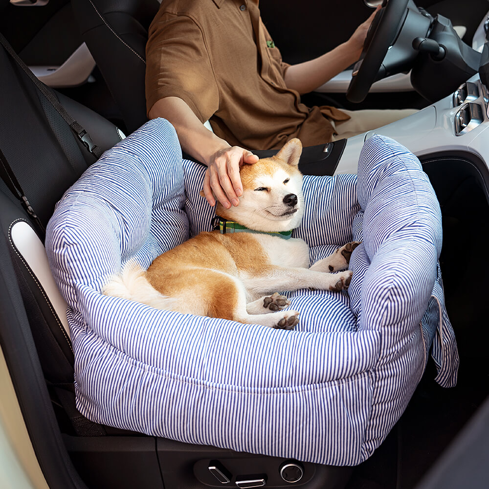 Cama para Assento de Carro para Cachorros e Filhotes para Viagens Seguras - Primeira classe