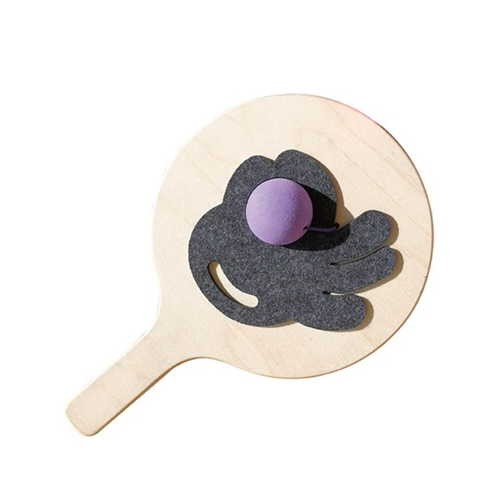 Corda elástica Ping Pong Paddle brinquedo interativo provocador de gato