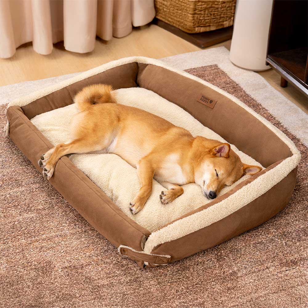 Cama ergonômica expansível e relaxante para cães - Tranquil Paws