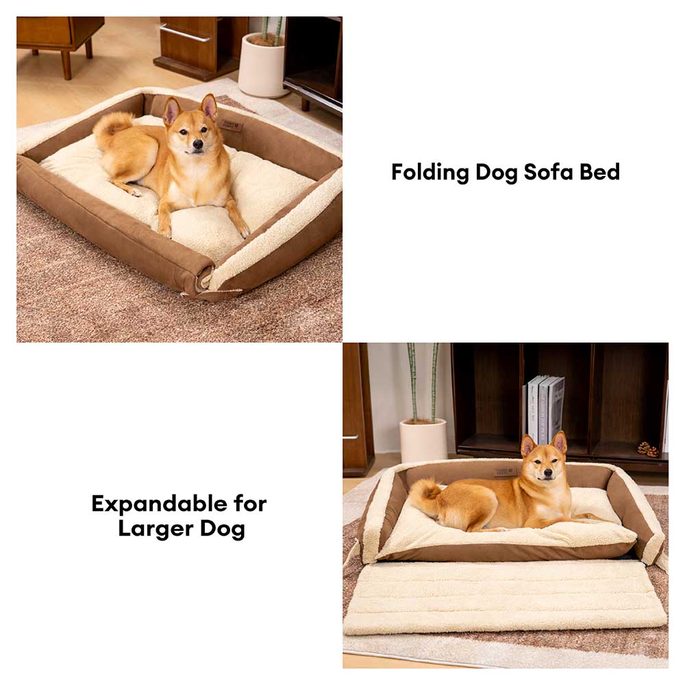 Cama ergonômica expansível e relaxante para cães - Tranquil Paws