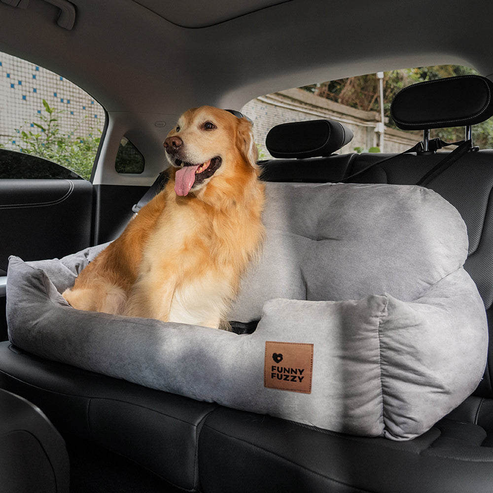 Cama para Assento Traseiro de Carro para Cães Médios e Grandes para viagens seguras