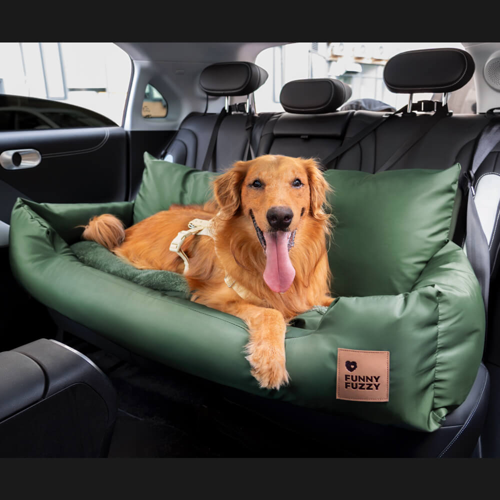 Cama para Assento Traseiro de Carro para Cães Médios e Grandes para viagens seguras