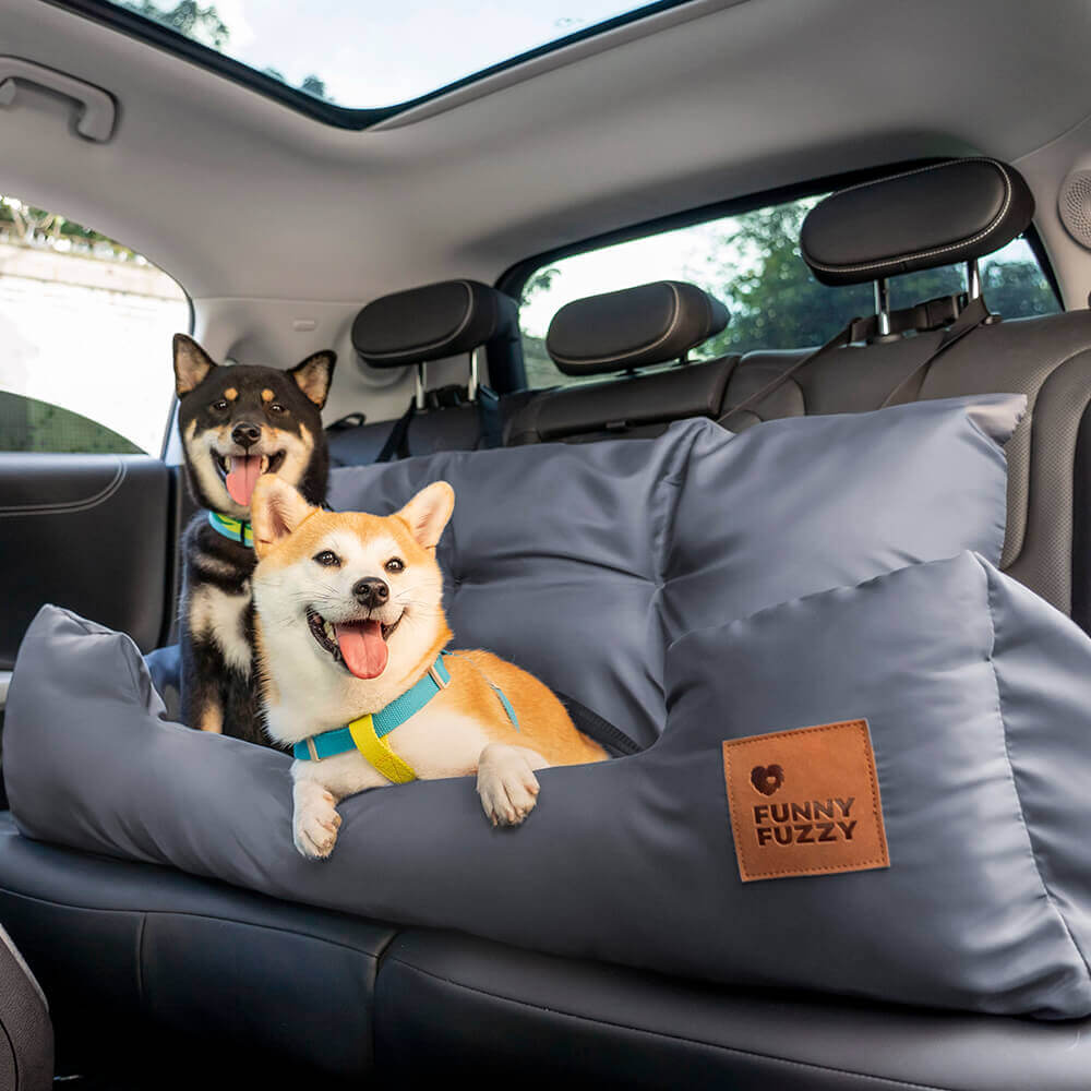 Cama para Assento Traseiro do Carro de Segurança Impermeável e Reforçada para cachorros médios e grandes para viagem