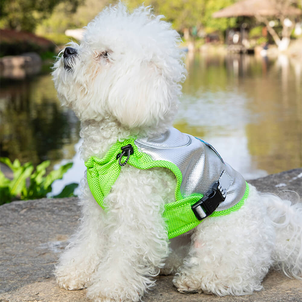 Colete de resfriamento leve para cães com proteção solar UV