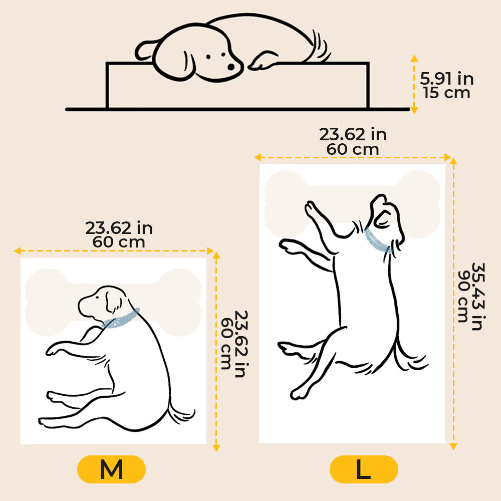 Cama para cachorro calmante em formato de waffle Sweet Dreams