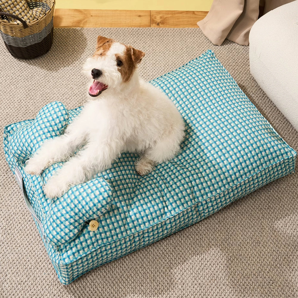 Cama para cachorro calmante em formato de waffle Sweet Dreams