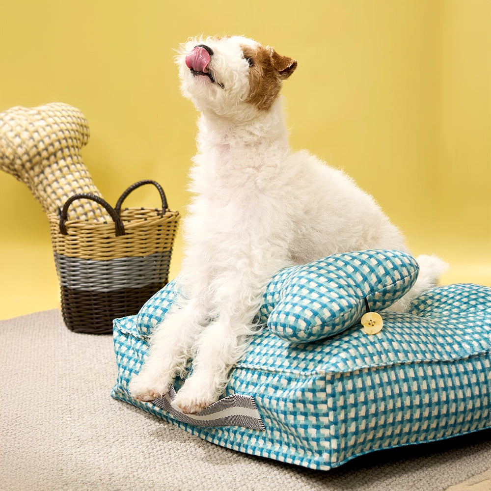 Cama para cachorro calmante em formato de waffle Sweet Dreams