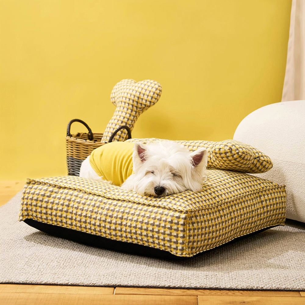 Cama para cachorro calmante em formato de waffle Sweet Dreams