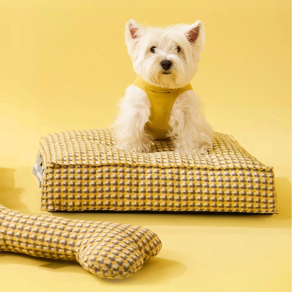 Cama para cachorro calmante em formato de waffle Sweet Dreams