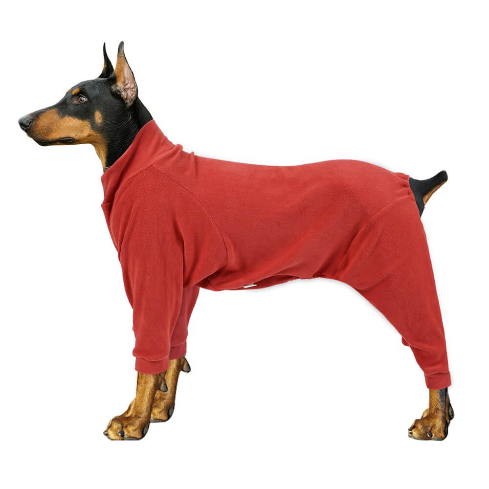 Pijamas de lã aconchegantes para cães - Roupa de dormir perfeita para cães grandes