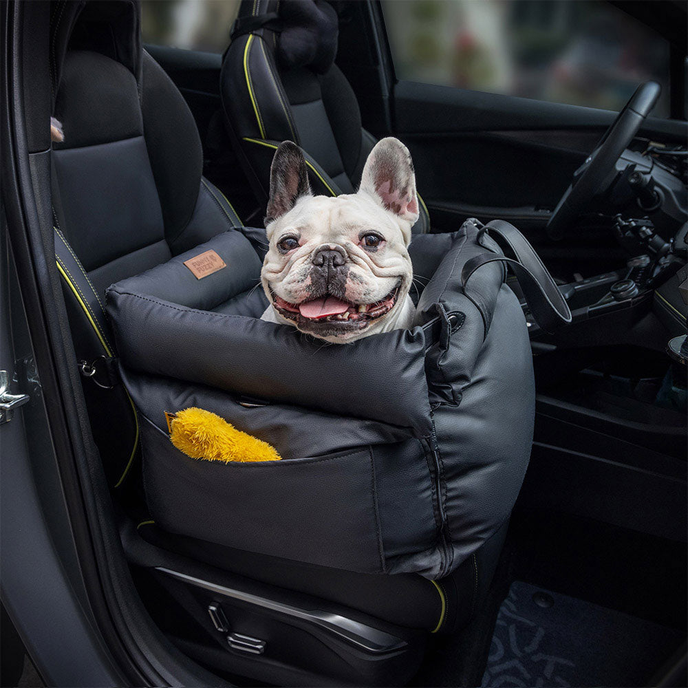 Cama Reforçada para Assento de Carro de Couro Sintético Deluxe - Voyager Urbano