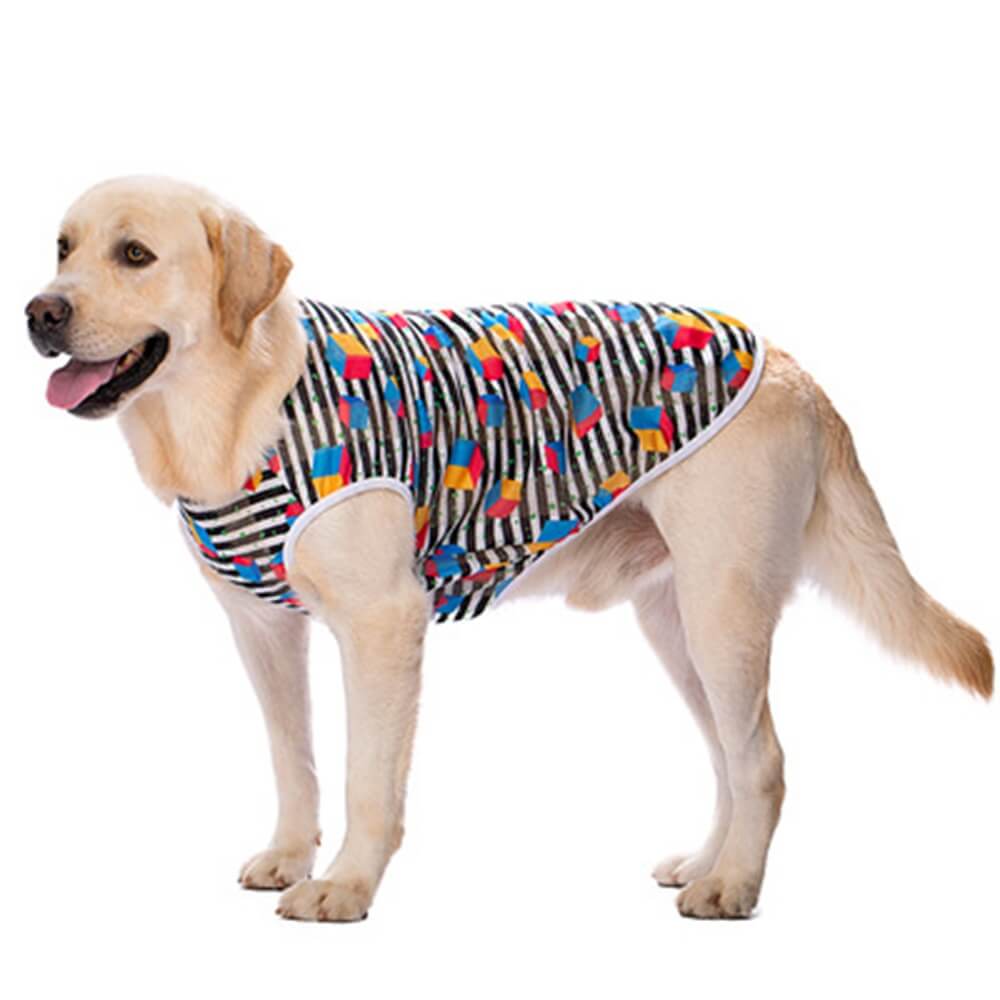 Roupas para cães de estimação fino Golden Retriever Labrador Padrão Colete de proteção solar respirável