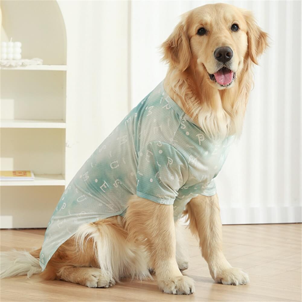 Roupas leves e respiráveis para animais de estimação de verão