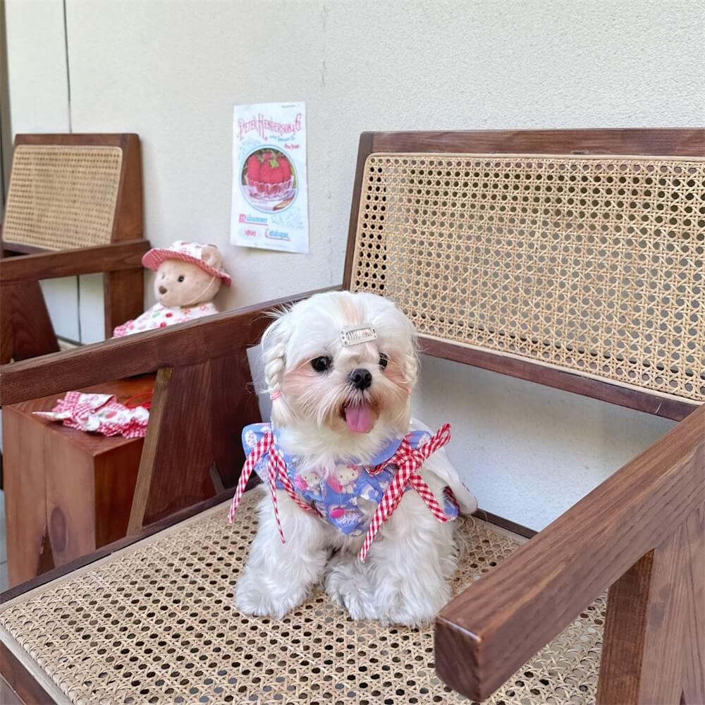 Vestido adorável estilo retrô para cachorro - perfeito para ocasiões especiais