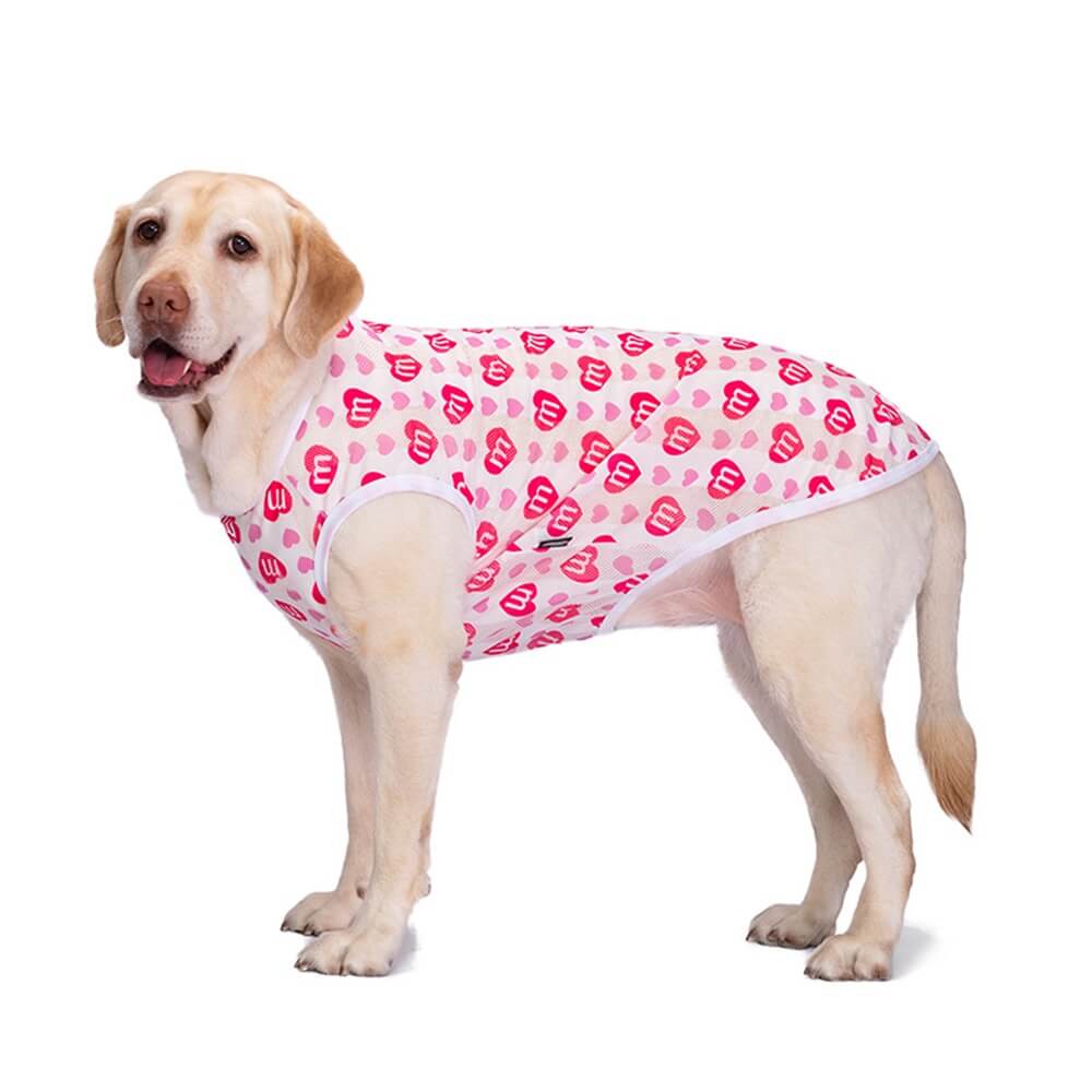 Roupas para cães de estimação fino Golden Retriever Labrador Padrão Colete de proteção solar respirável