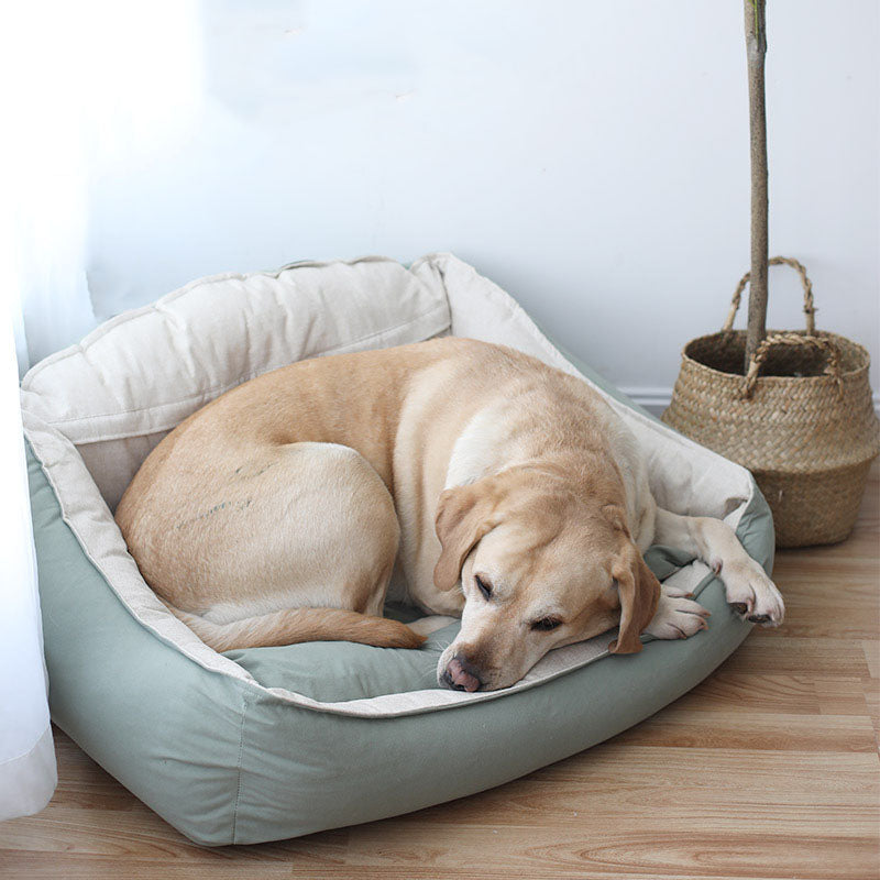 Semsket skinn Cama macia grande para cães Cama para animais de estimação com sono profundo