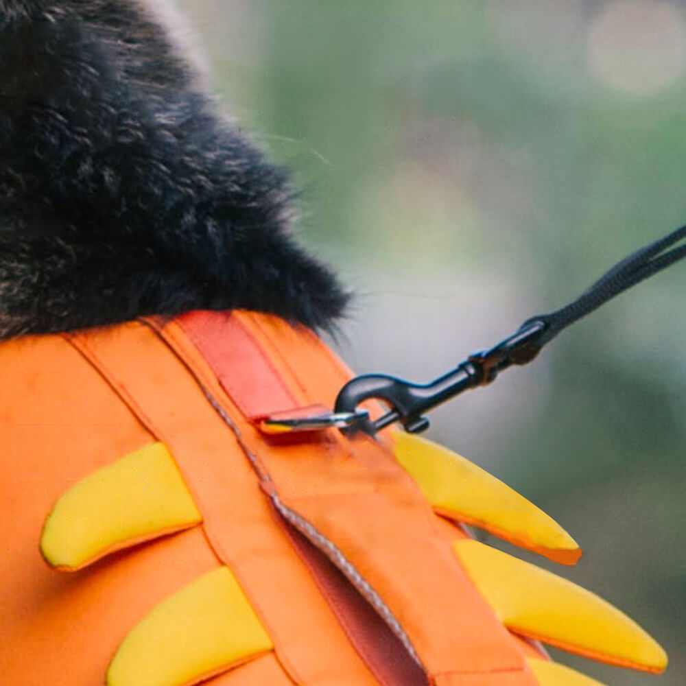 Colete salva-vidas para cães com casaco flutuante de caranguejo