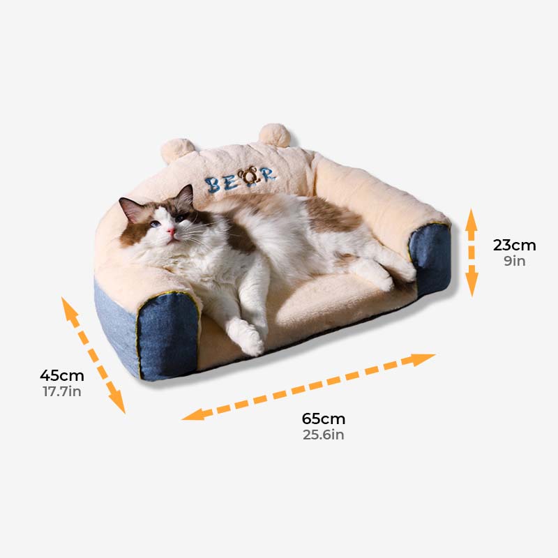 Sofá-cama em formato de urso fofo