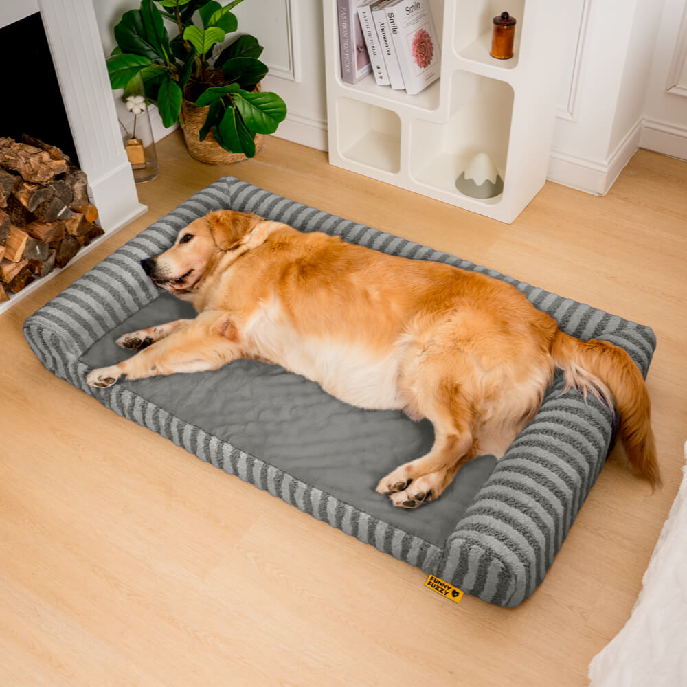 Cama Grande e Fofa Deluxe com Apoio Completo para Cachorro para Aliviar a Ansiedade