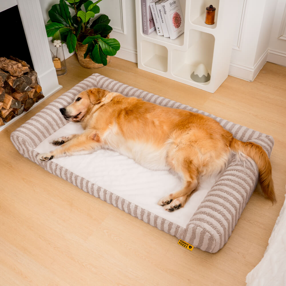 Cama Grande e Fofa Deluxe com Apoio Completo para Cachorro para Aliviar a Ansiedade