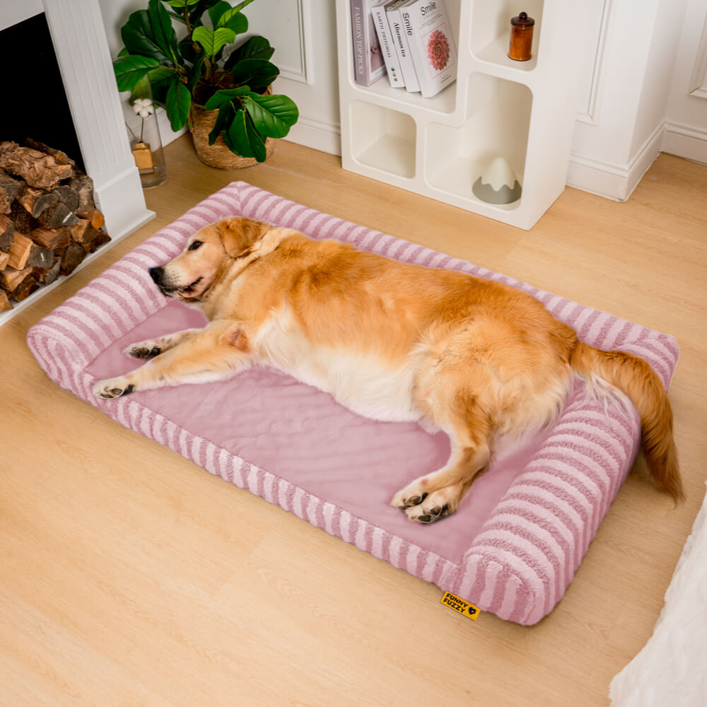 Cama Grande e Fofa Deluxe com Apoio Completo para Cachorro para Aliviar a Ansiedade