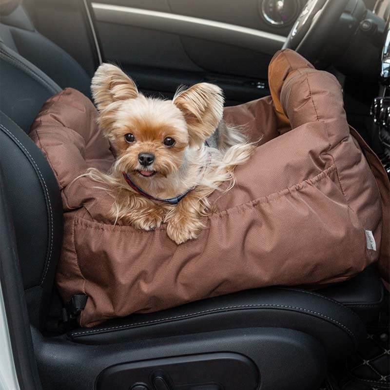 Cama e Bolsa Transportadora de Segurança para Assento de Carro com Designer Fashion e Impermeável para Cães de Estimação