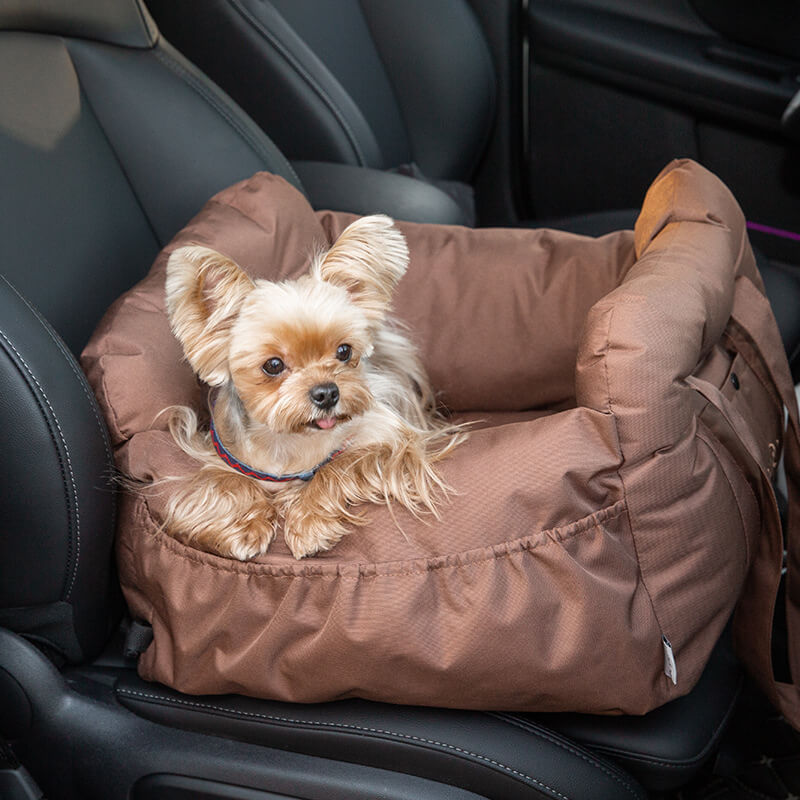 Cama e Bolsa Transportadora de Segurança para Assento de Carro com Designer Fashion e Impermeável para Cães de Estimação