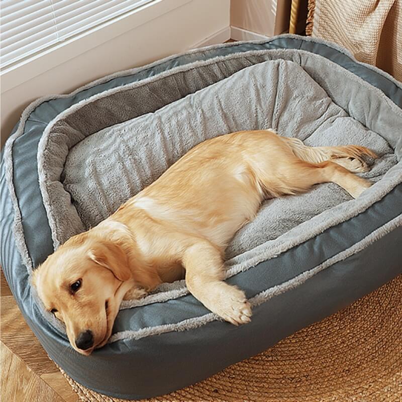 Cama Grande e Quente para um Sono Profundo Cama Ortopédica para Cães