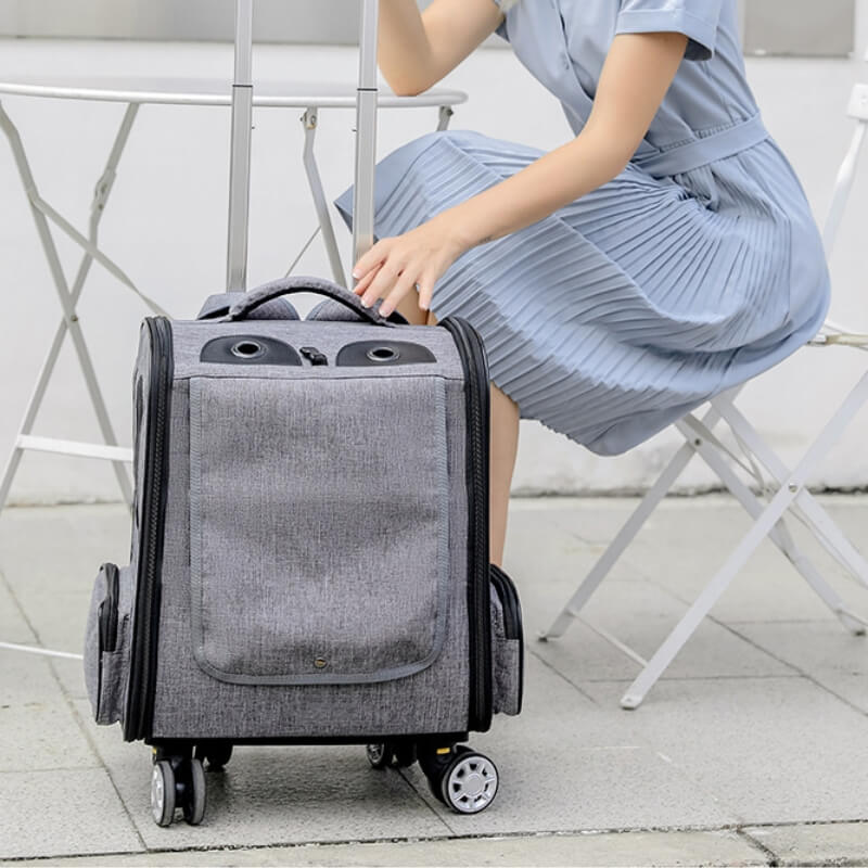 Mochila dobrável multiuso para viagem para gatos, carrinho para animais de estimação Caso