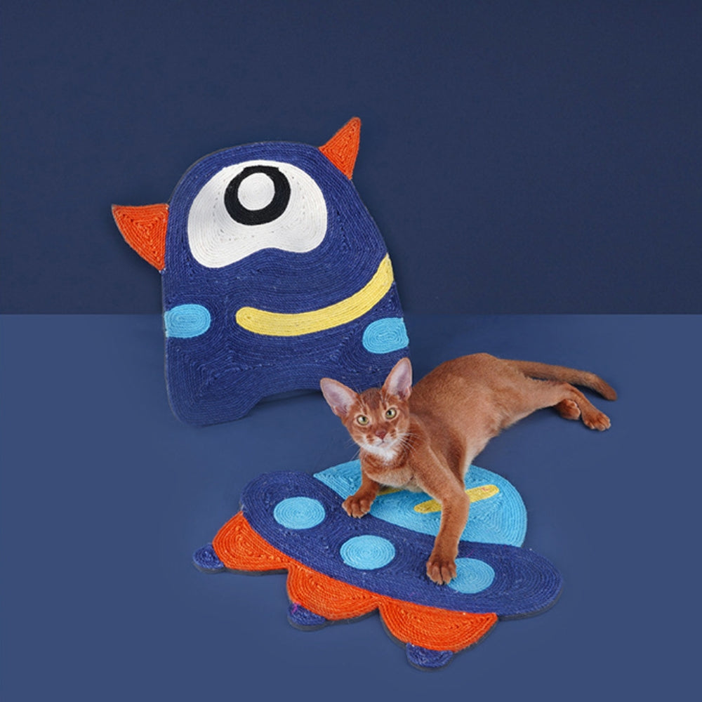 Planeta sisal gato tapete para arranhar gato brinquedo de garra de moagem