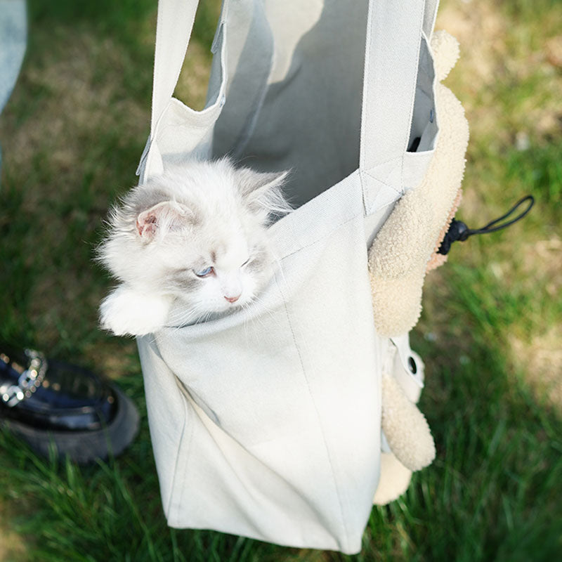 Bolsa de transporte para animais de estimação portátil respirável para viagens