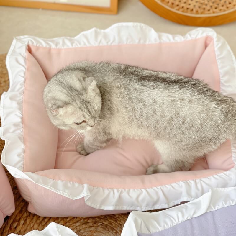 Cama macia e cerosa para animais de estimação Cama integrada para cães e gatos